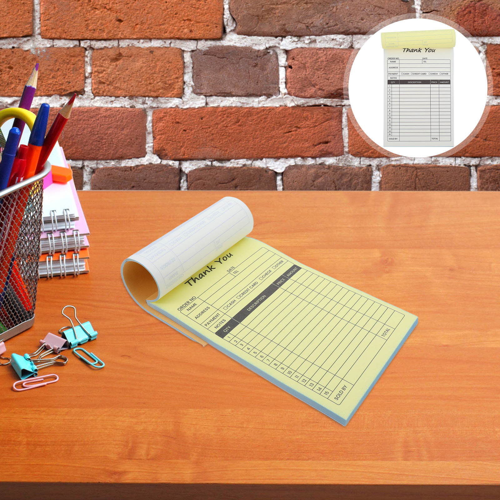 2Pcs Invoice Receipt Book Carb - Carbon Copy Book 리뷰 및 가격