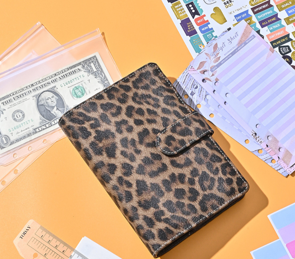 A6 Leopard Print Loose Leaf Co - Notebook Dotted A5 리뷰 및 가격
