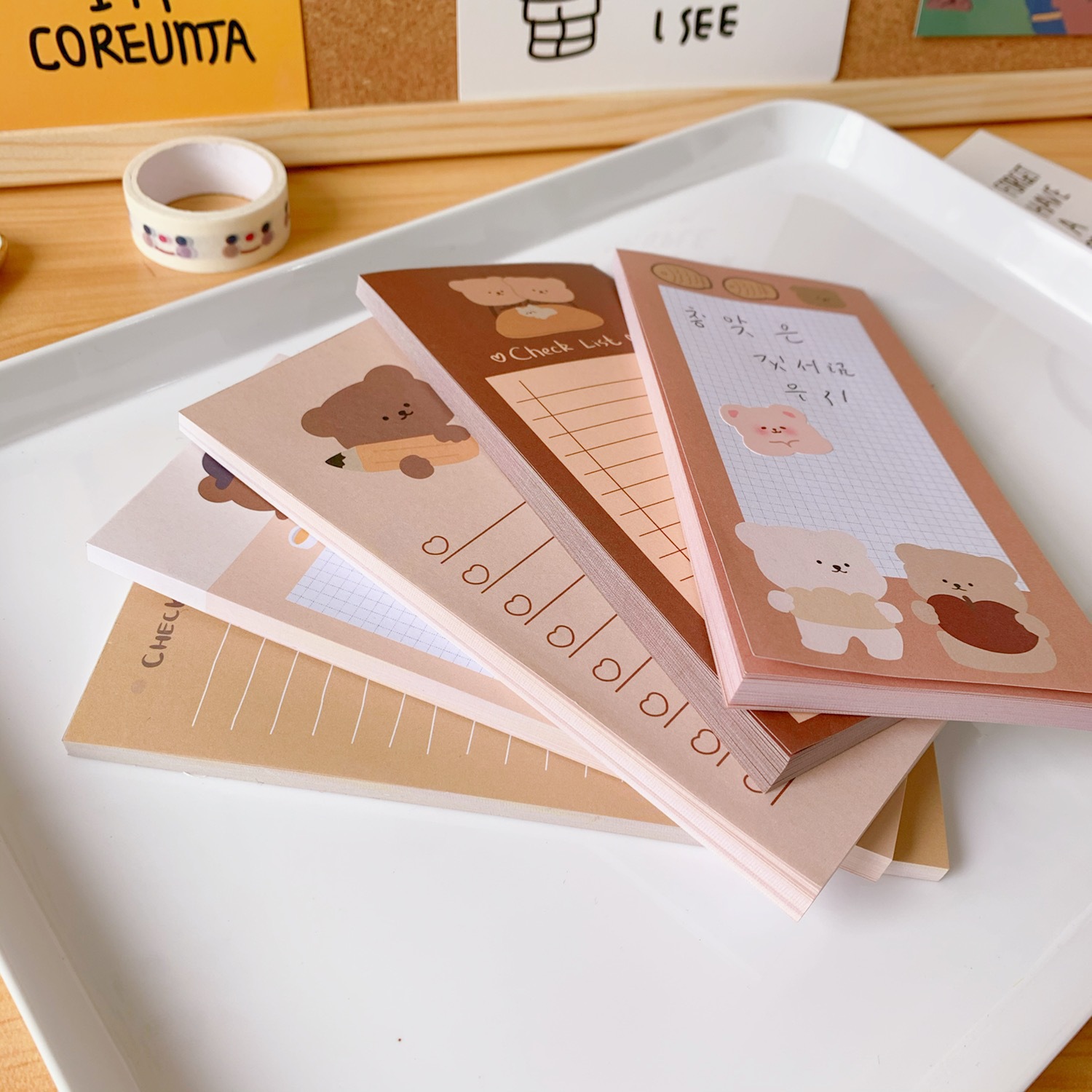Kawaii Cute Korean Cookie Bear - Office Stationery Supply List 리뷰 및 가격