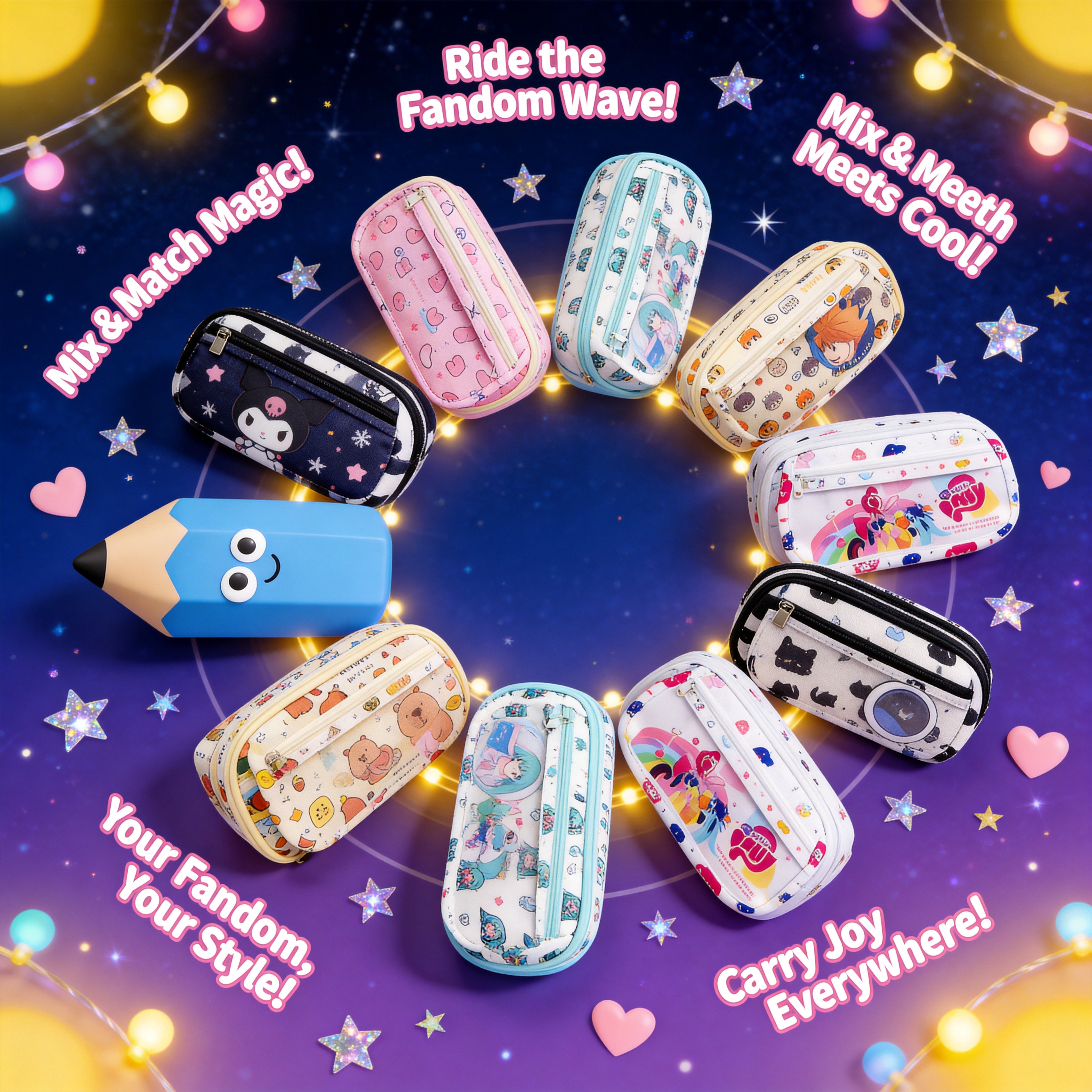 Hatsune Miku Cute Large Capaci - Pencil Case Large 리뷰 및 가격