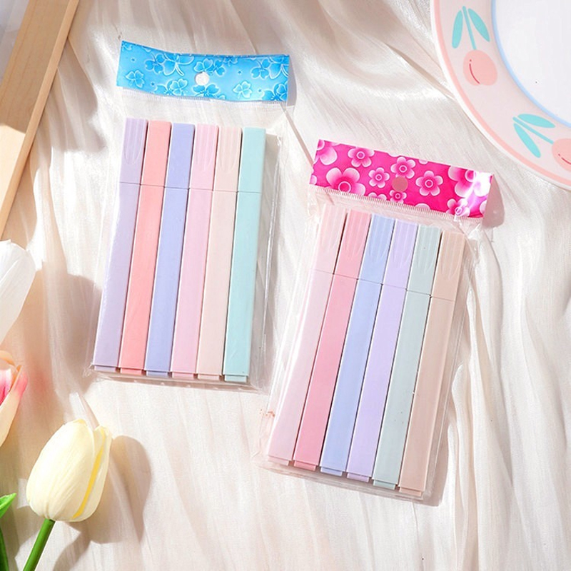 6pcs/set Pastel Color Highligh - Highlighter Set Pastel 리뷰 및 가격