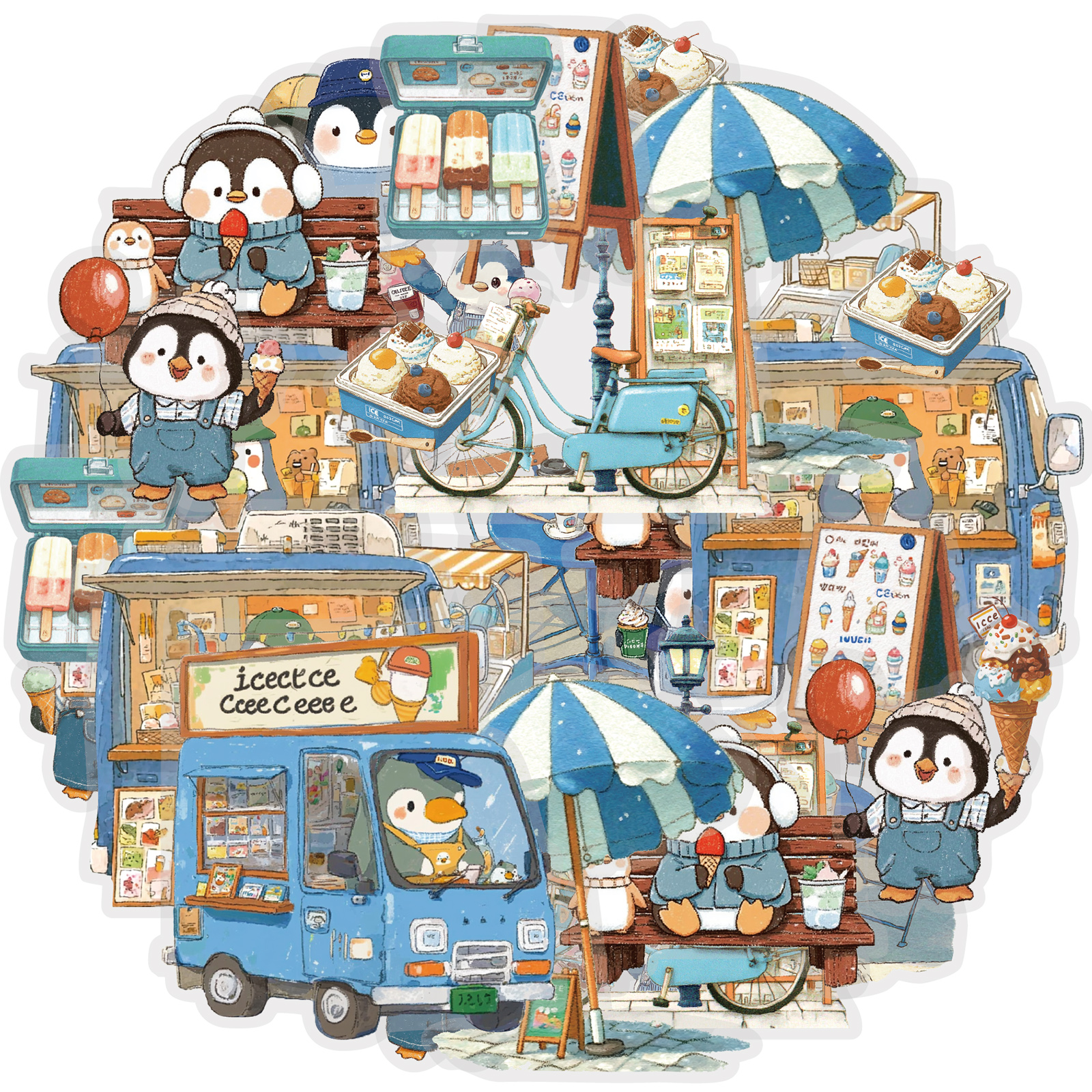 Etori Life 15Pcs Cute Penguin  - Stationery And Office Supply Stores 리뷰 및 가격