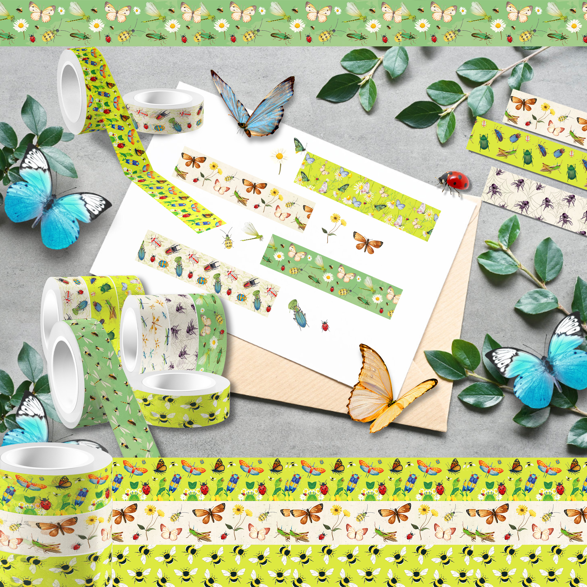 12 Rolls Cartoon Insect Bee Bu - Washi Tape Set 리뷰 및 가격
