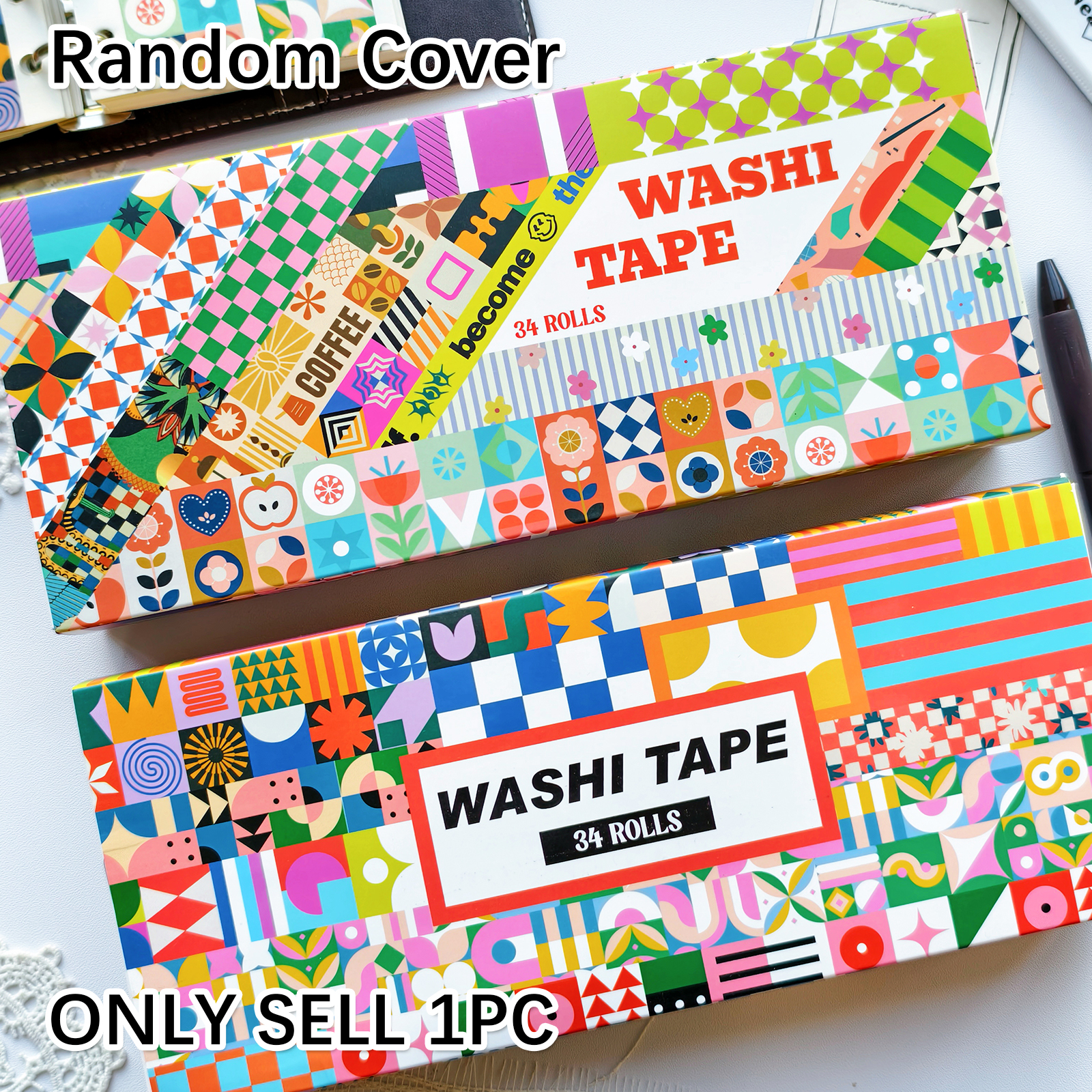 Random Cover 34 Rolls Aestheti - Washi Tape Set 리뷰 및 가격