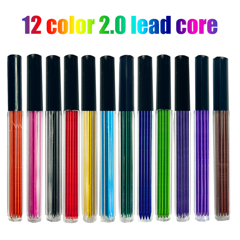 12 Colors 2.0mm HB Replaceable - Mechanical Pencil Lead 리뷰 및 가격