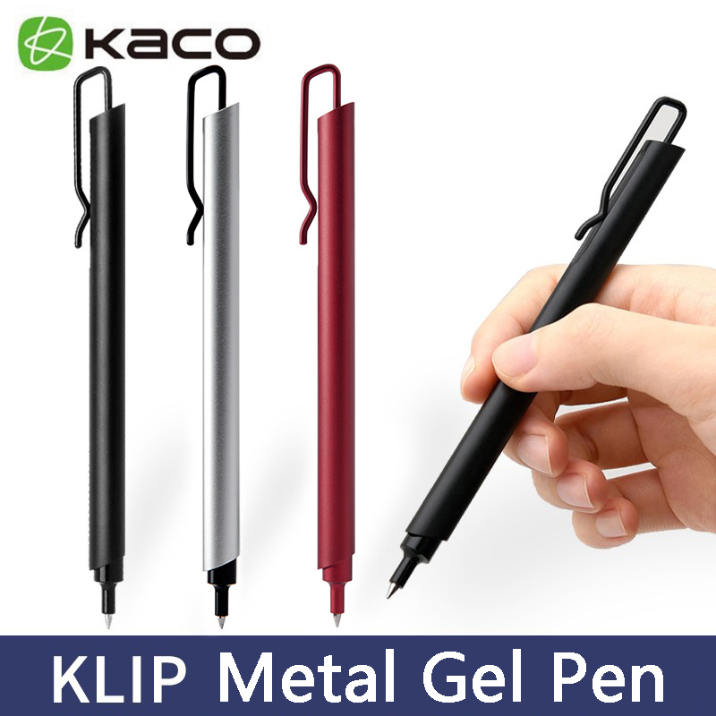 Kaco Metal Gel Pen 0.5MM Black - Stationery Supply Business 리뷰 및 가격