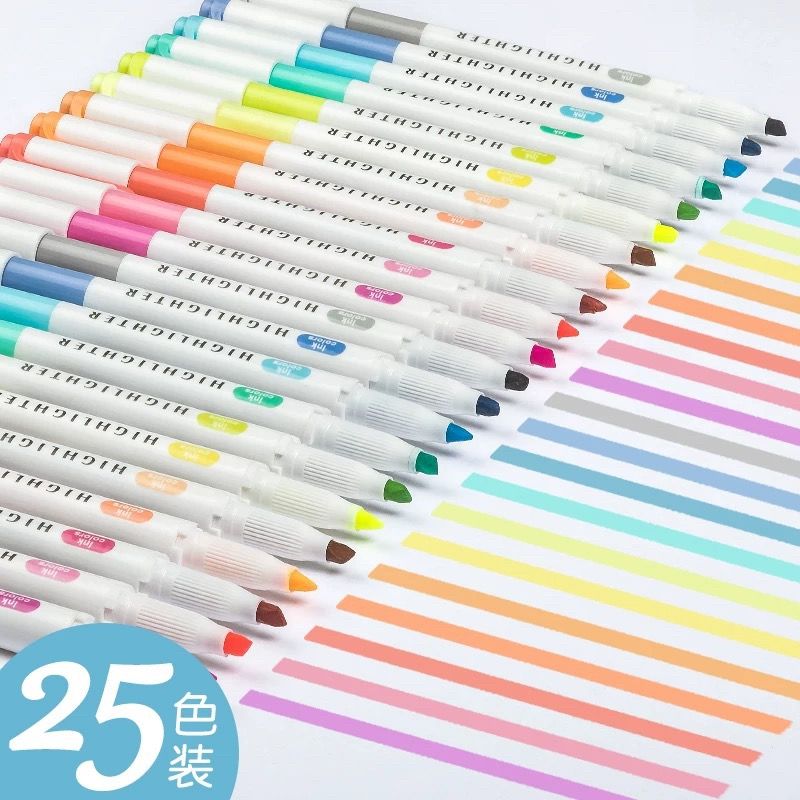 25 Colors ZhiPai Highlighters  - Highlighter Set Pastel 리뷰 및 가격