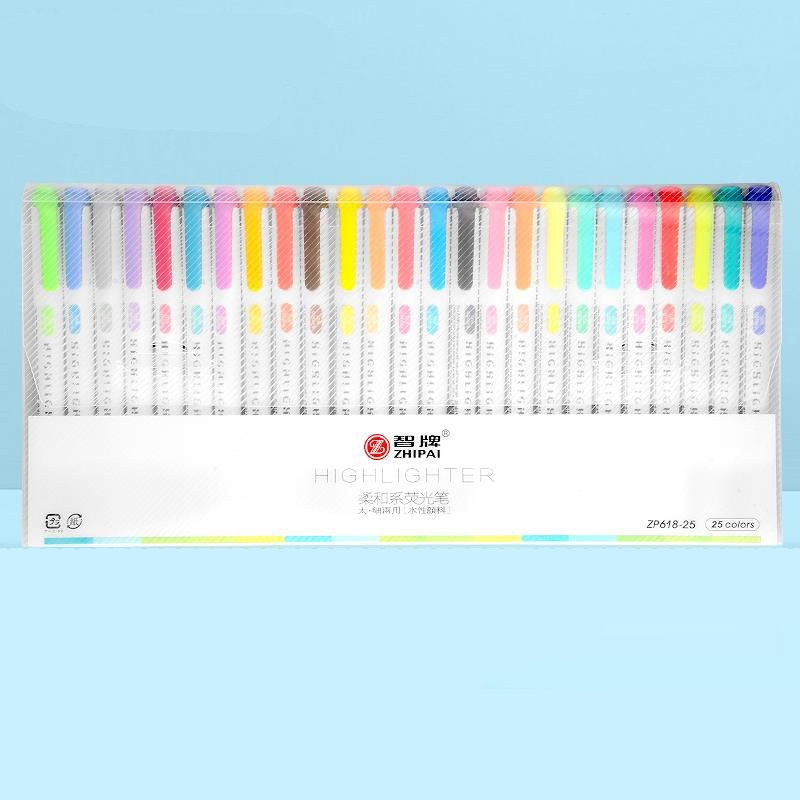 25 Colors ZhiPai Highlighters  - Highlighter Set Pastel 리뷰 및 가격