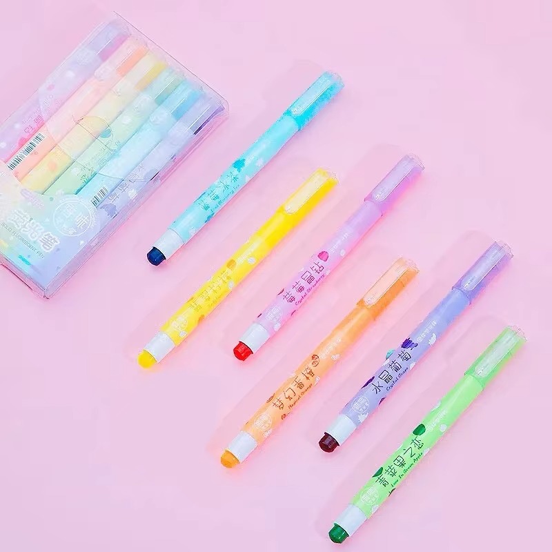 6 Colors/set Pastel Gel Highli - Highlighter Set Pastel 리뷰 및 가격