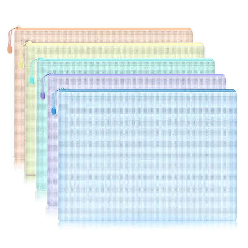 5-30Pcs Mesh Zipper Pouch Docu - Office Stationery And Supply 리뷰 및 가격
